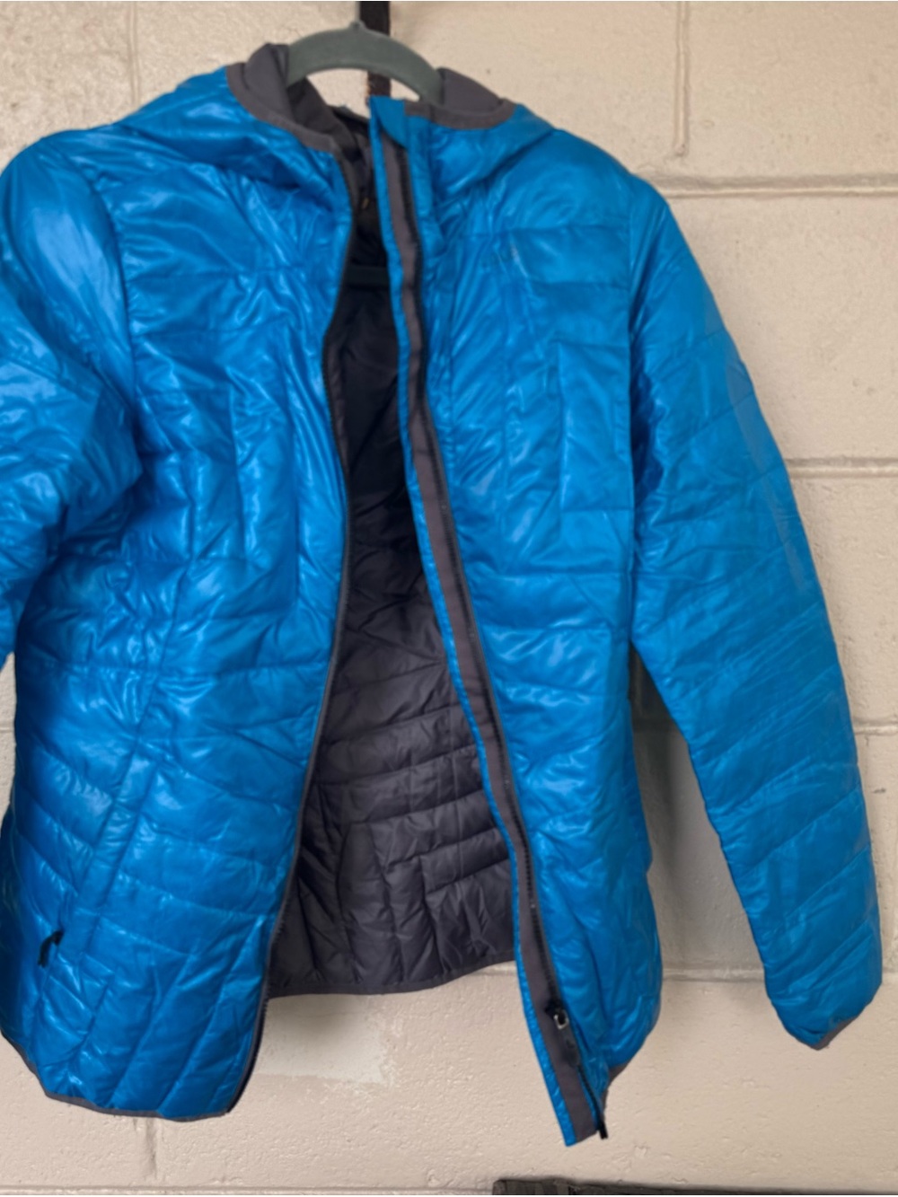 Lole Women's Bright Blue Hooded Puffer Jacket